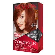 رنگ موی قهوه ای متوسط شماره 42 - Revlon Colorsilk Beautiful Color 42 Medium Auburn
