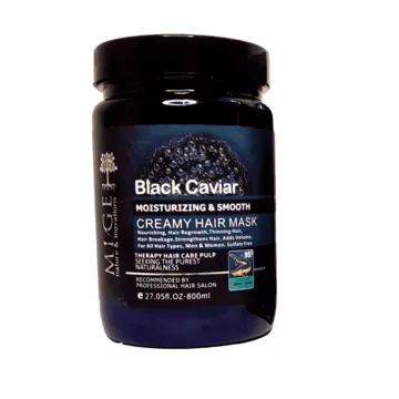 ماسک مو میگ بدون سولفات خاویار سیاه 800 میلی گرم - MIGE Black Caviar Hair Mask